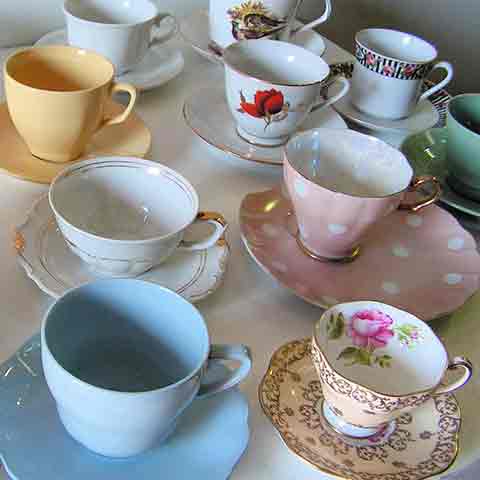 CUP & SAUCER, Standard Size - Assorted